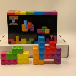 Tetris Ceramic Salt and Pepper Set - Multicolor